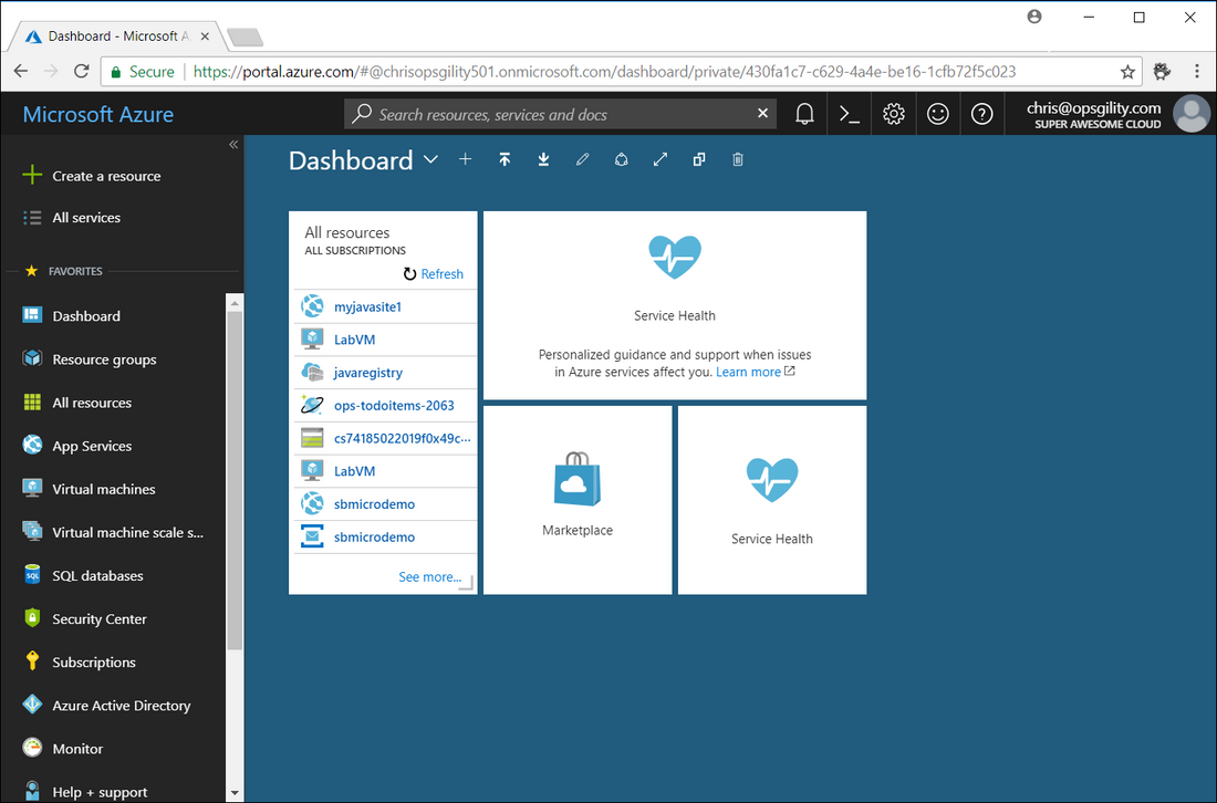 azure portal